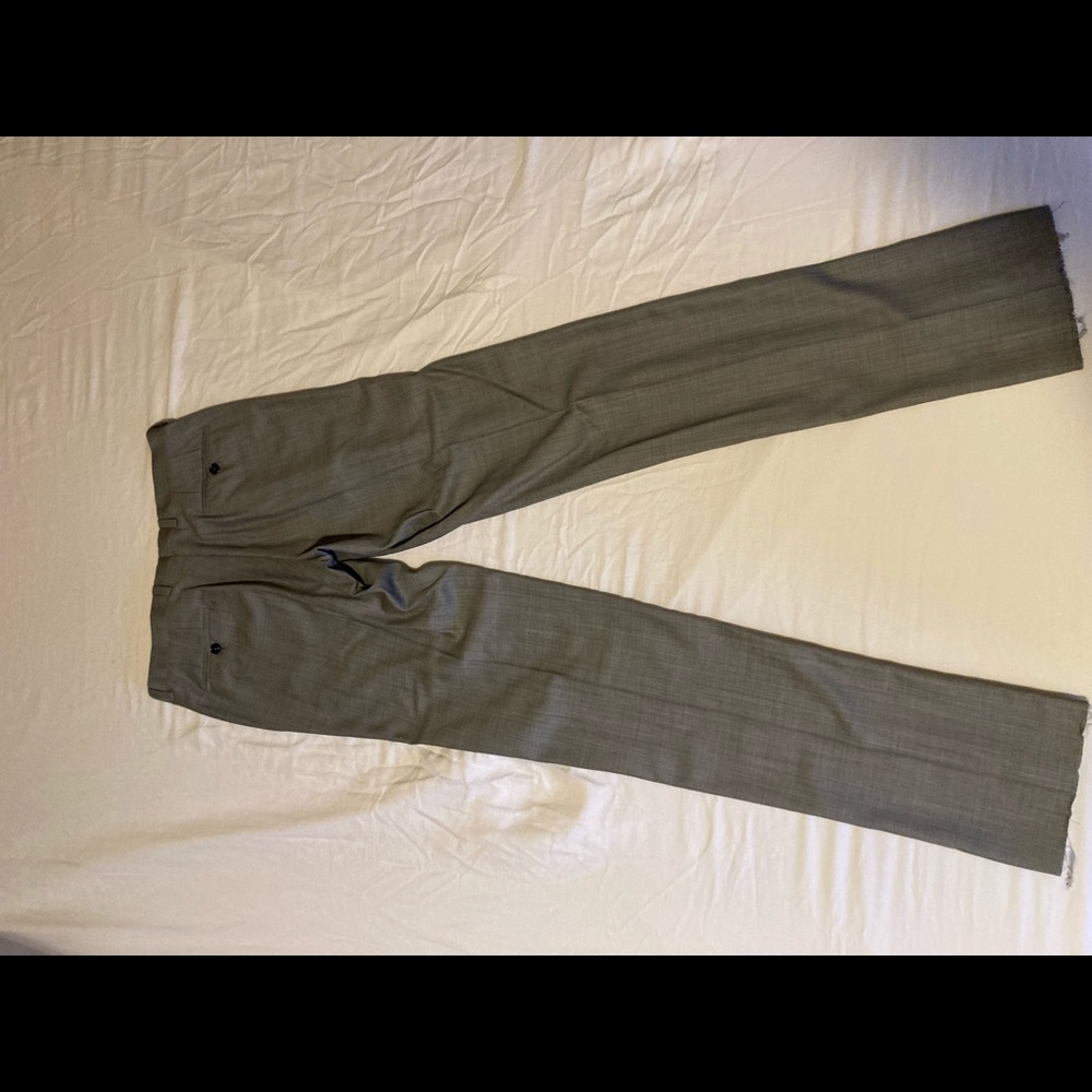 Ted Baker 100% Wool 33R Grey Dress Pants